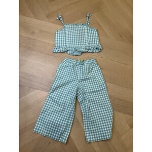 Polo Ralph Lauren - Green Gingham Tank + Pant - 3T